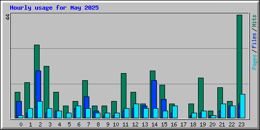 Hourly usage for May 2025